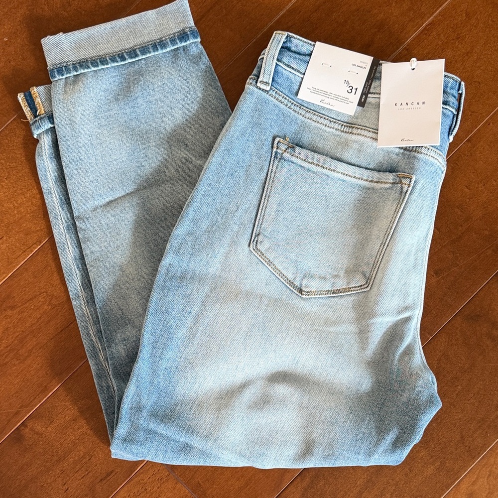 KanCan Light Blue Ankle & Cropped Jeans